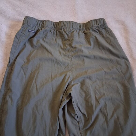 Columbia Boy's Youth Size L (14/16) Olive Green Omni-Shade Hiking Nylon Pants - Picture 10 of 13